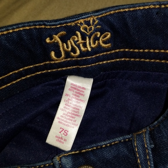 GIRLS BLUE JEAN SKORT SIZE 7 - Picture 4 of 4